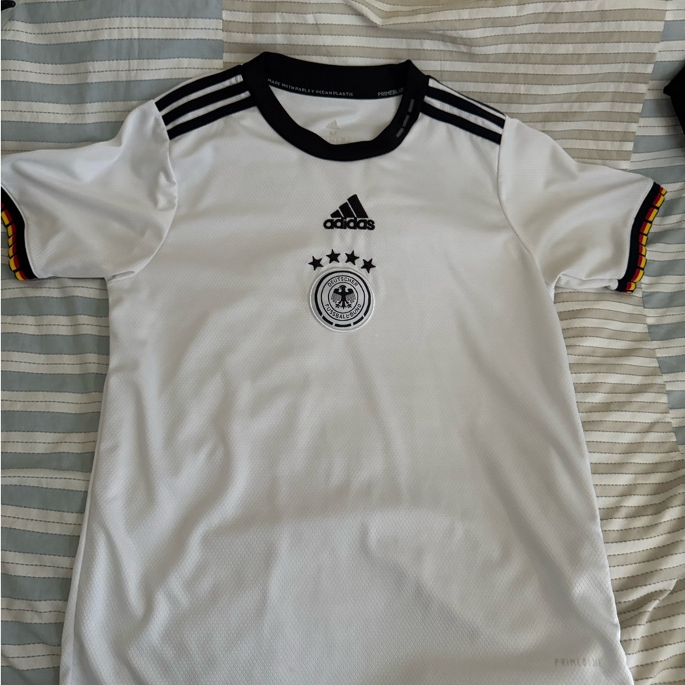 Germany White and Black Soccer Jersey